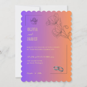 TEMPLATE WEDDING INVITATIONS ONLINE with border