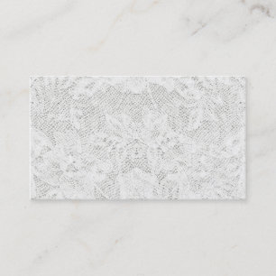Template - White Lace Background Business Card