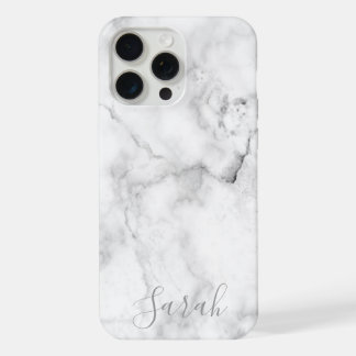 Template White Marble Pattern iPhone Case