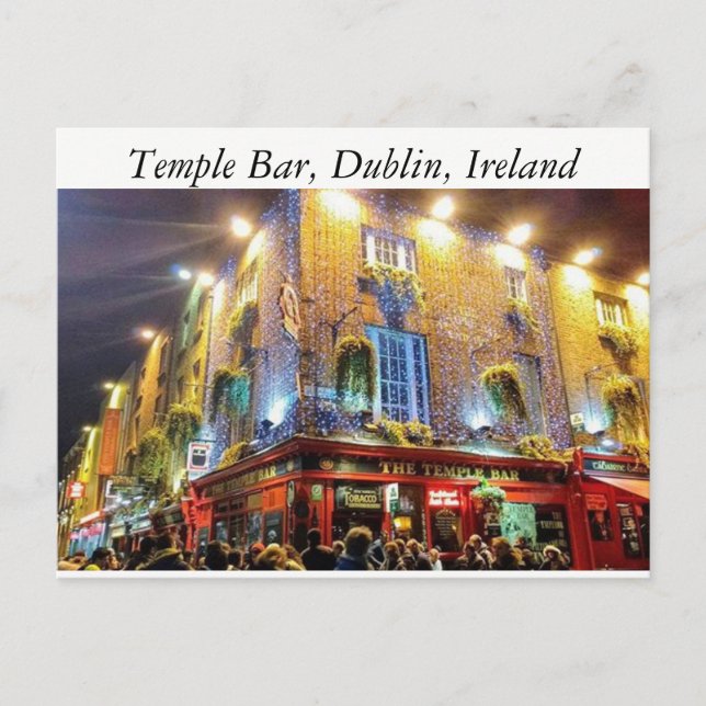 Temple Bar, Dublin, Ireland Postcard (Front)