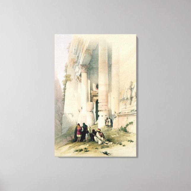 Temple called El Khasne, Petra, March 7th 1839, pl Canvas Print (Front)
