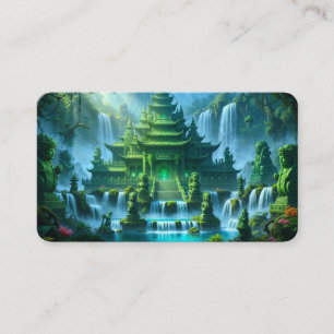 Temple Castle of the Secret Jade Throne Bookmark Business Card