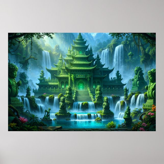 Temple Castle of the Secret Jade Throne Poster (Front)