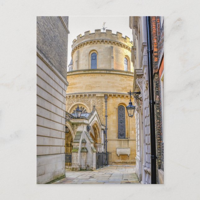 Temple Church, Westminster London Postcard (Front)