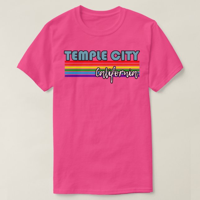 Temple City California Pride  Temple City LGBT Gif T-Shirt (Design Front)