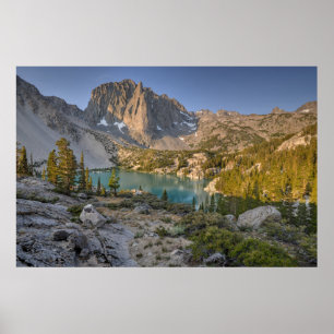 Temple Crag and Second Lake Poster