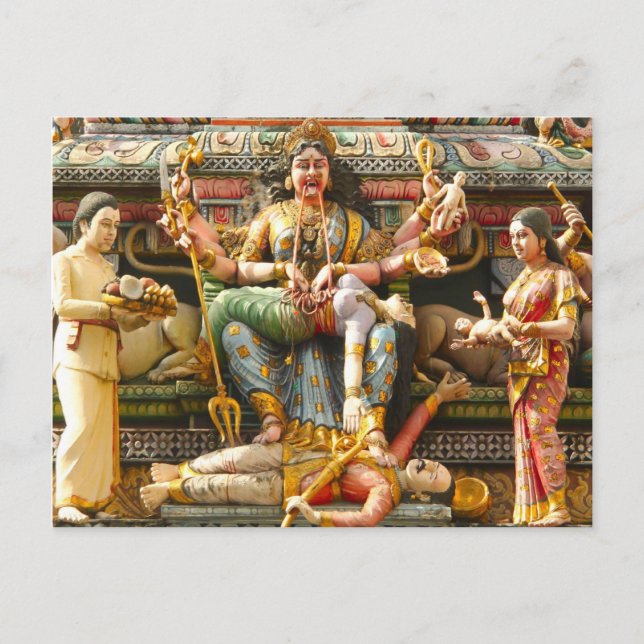 Temple decoration postcard (Front)