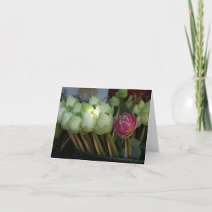 Temple Flowers Card
