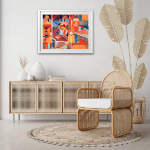 Temple Gardens (1920) by Paul Klee Poster