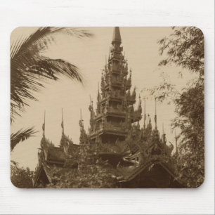 Temple in Mandalay, Burma, late 19th century Mouse Pad