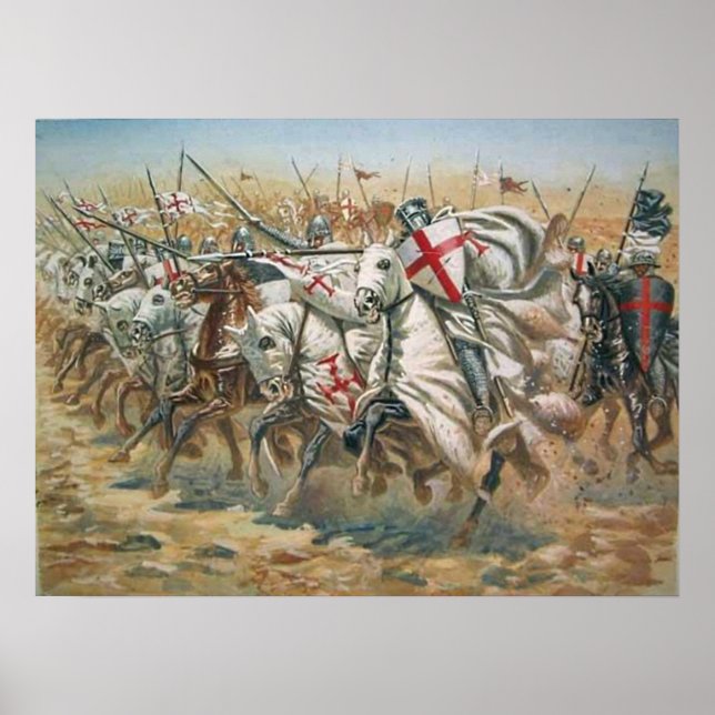 Temple Knights attack Poster (Front)