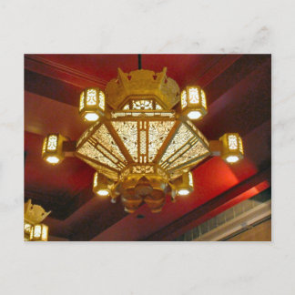 Temple lighting postcard