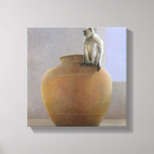Temple Monkey Canvas Print