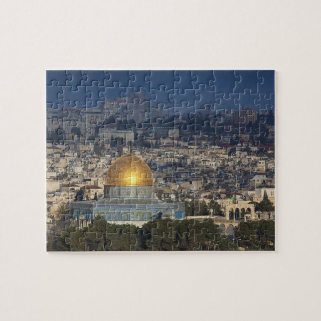 Temple Mount and Dome of the Rock, dawn Jigsaw Puzzle (Horizontal)