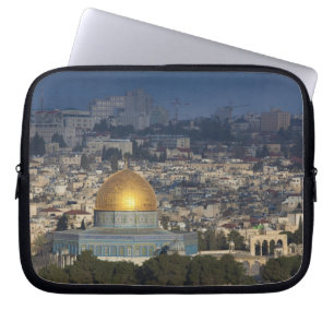 Temple Mount and Dome of the Rock, dawn Laptop Sleeve