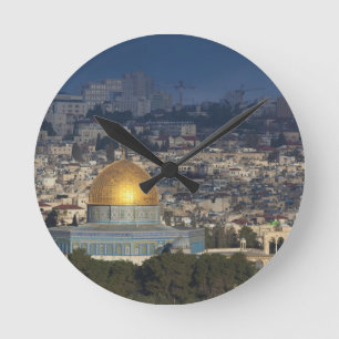 Temple Mount and Dome of the Rock, dawn Round Clock