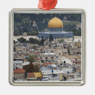 Temple Mount and Dome of the Rock Metal Tree Decoration