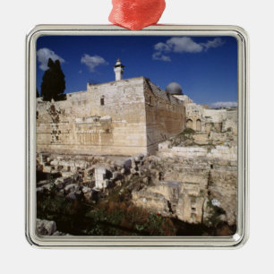 Temple Mount Metal Tree Decoration