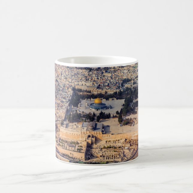Temple Mount Old City Jerusalem Dome of the Rock Coffee Mug (Center)