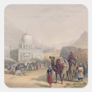Temple of 'Ahmed Shauh', King of Afghanistan, Kand Square Sticker