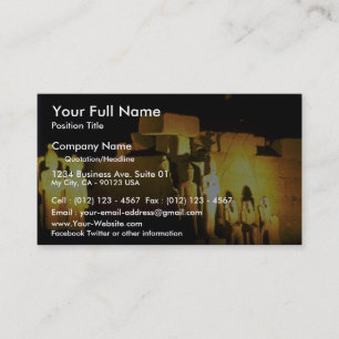 Temple of Amon, Karnak Temple, Luxor, Egypt Desert Business Card