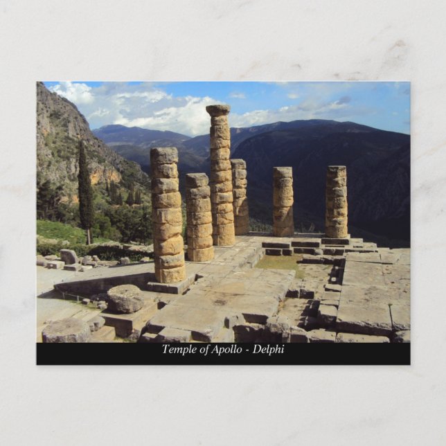 Temple of Apollo – Delphi Postcard (Front)