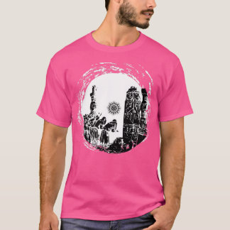 Temple of Arkona Zbruch Idol Slavic Pagans Worship T-Shirt