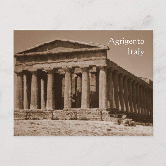Temple of Concordia Postcard (Front)
