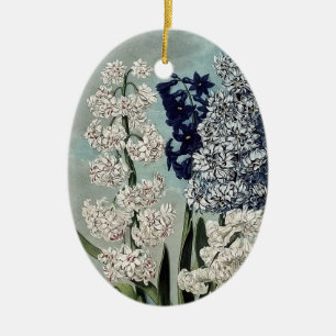 Temple of Flora Hyacinths Flowers Ceramic Tree Decoration
