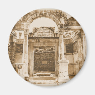 Temple of Hadrian in Ephesus VINTAGE PHOTOGRAPH Magnet