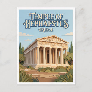 Temple of Hephaestus Athens Greece Postcard