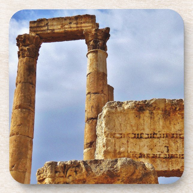 Temple of Hercules Columns Coaster (Front)