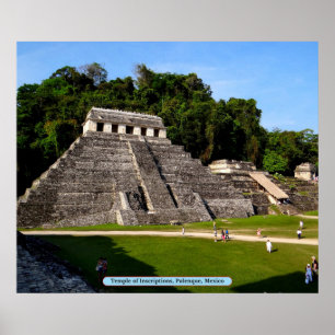 Temple of Inscriptions, Palenque, Mexico Poster
