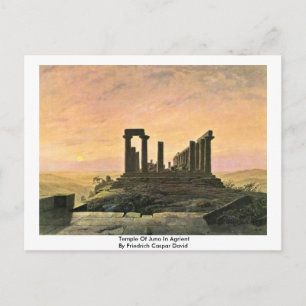 Temple Of Juno In Agrient Postcard