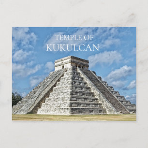 Temple of Kukulcán, Pyramid, Chichen Itza, Mexico Postcard