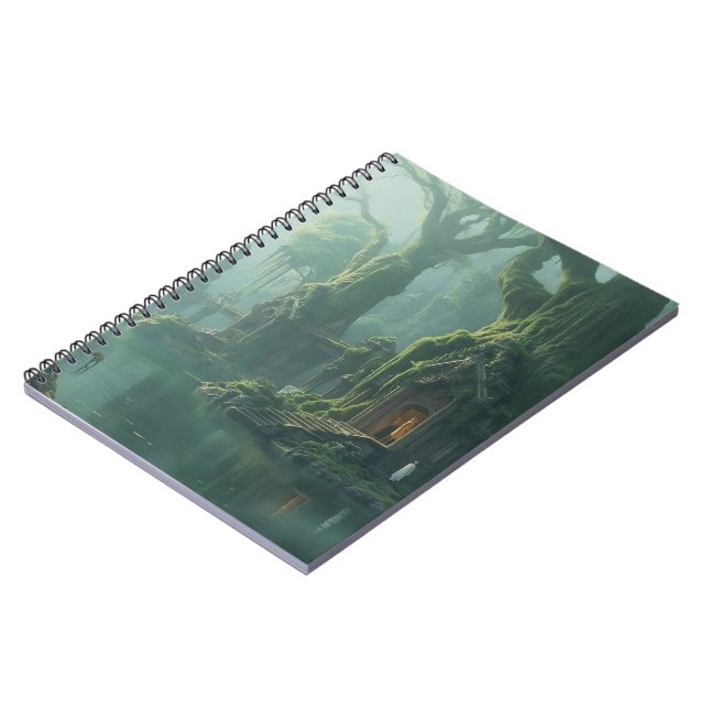 Temple of Moss and Mist Notebook (Left Side)