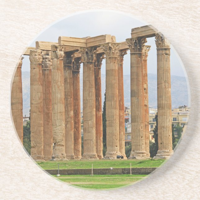 Temple of Olympian Zeus, Athens, Greece Rd Coaster (Front)