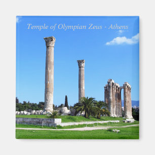 Temple of Olympian Zeus - Athens Magnet