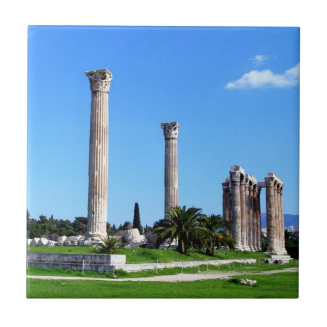 Temple of Olympian Zeus - Athens Tile (Front)