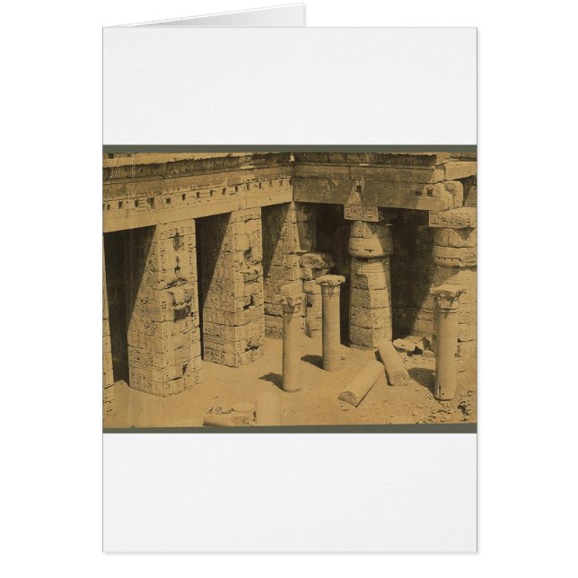 Temple of Ramses III. Egypt circa 1870 (Front)