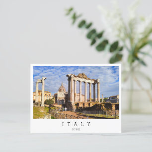 Temple of Saturn, Rome,  Italy Postcard