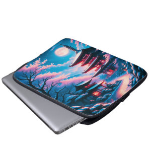 Temple of Snow and Blossoms (Yukizakura no Tera)  Laptop Sleeve