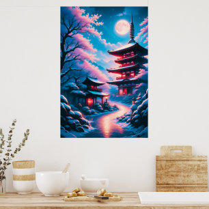 Temple of Snow and Blossoms (Yukizakura no Tera) Poster