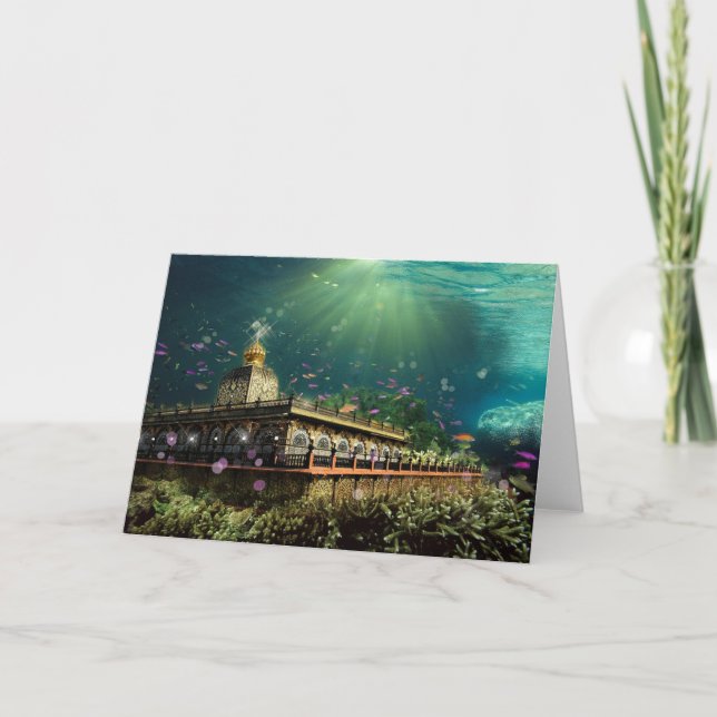 Temple Of The Coral Reef - Card, Greeting Note Card (Front)