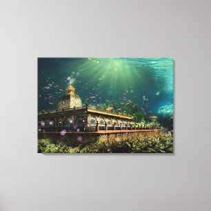 Temple Of The Coral Reef - Wrapped Canvas