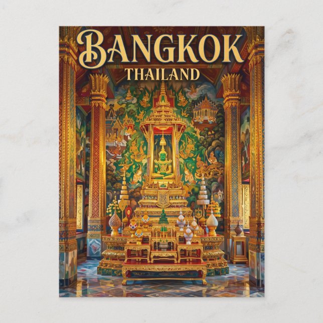 Temple of the Emerald Buddha Thailand Postcard (Front)