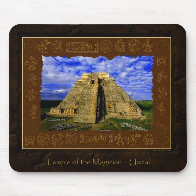 Temple of the Magician Mayan Gift item Mouse Pad (Front)