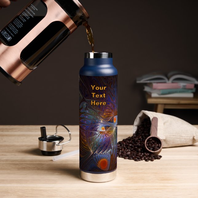 Temple of the Sun Water Bottle (Coffee (Rotated))