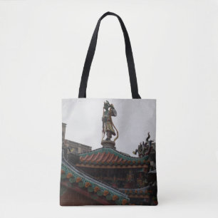 Temple & Statue Tote Bag