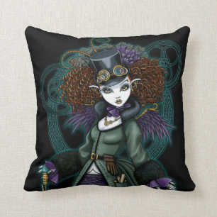 Temple Victorian Steampunk Vampire Angel Pillow